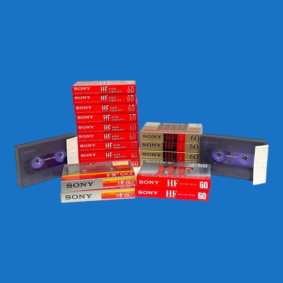 Mixed Lot 19 Sony High Fidelity HF 60 and 74 Min Normal Bias Cassette Tapes NEW - Picture 13 of 13